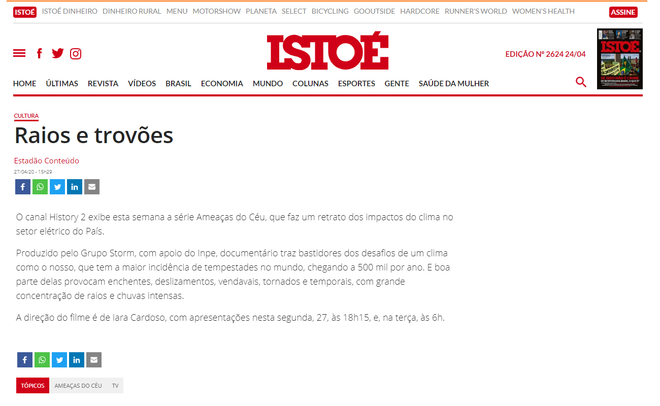 ISTOÉ - Raios e Trovões